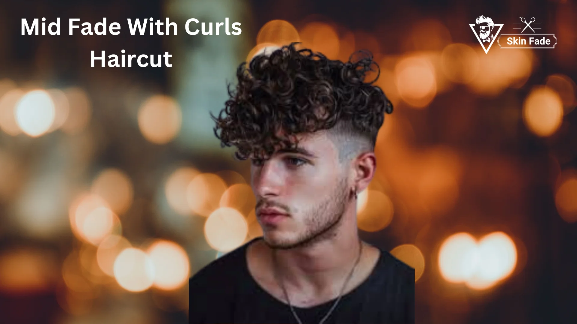 Mid Fade with curls