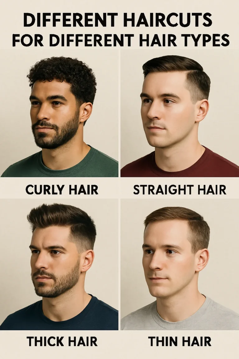 Hair types of men