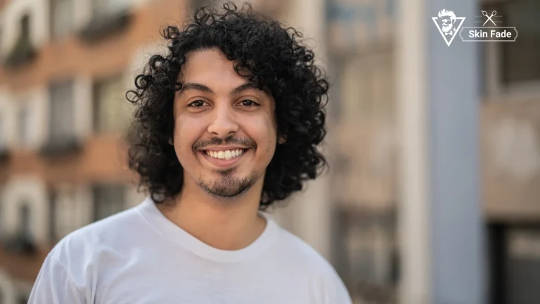 Burst Fade haircut for Curly Hair