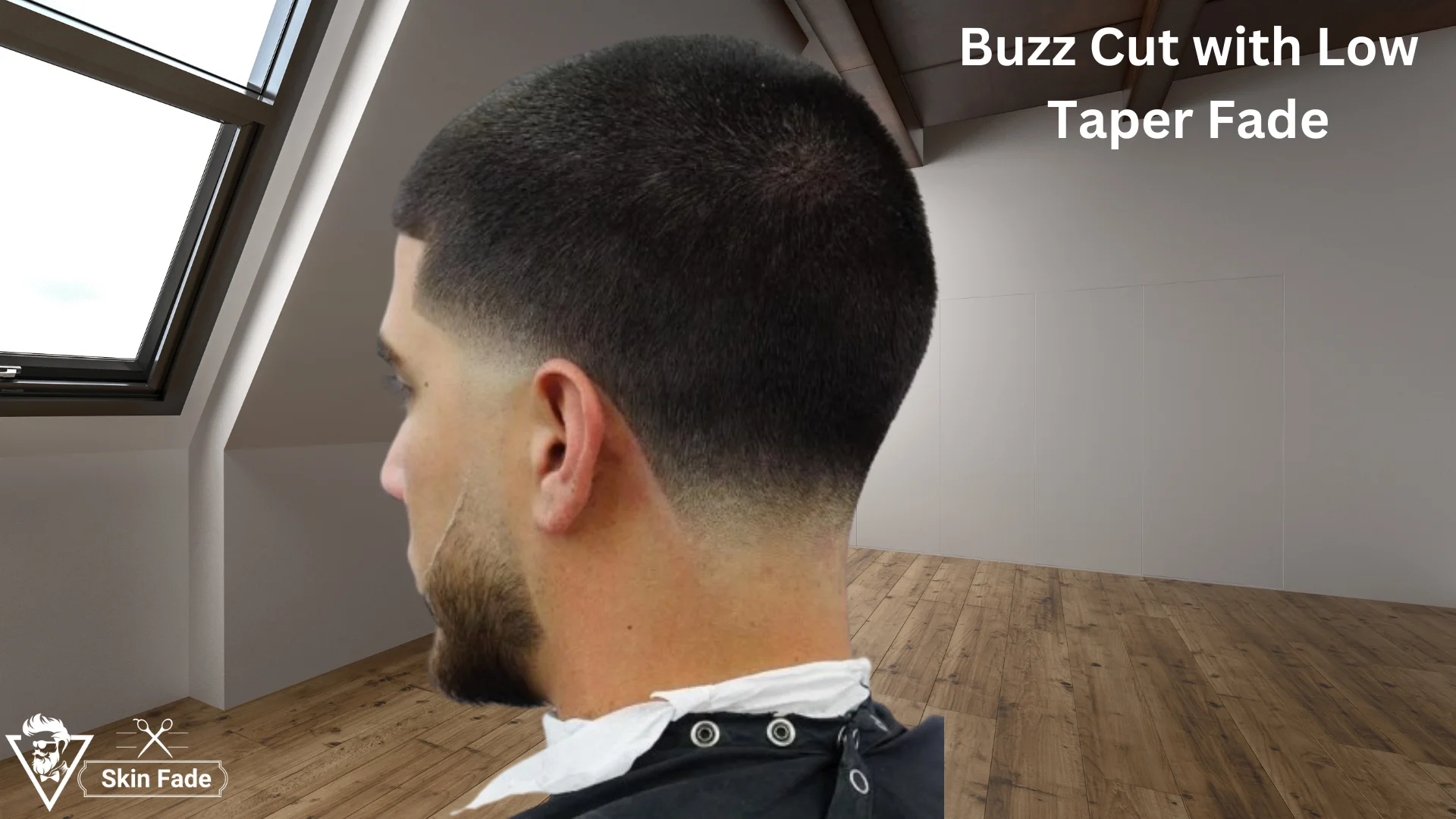 Buzz Cut with Low Taper Fade