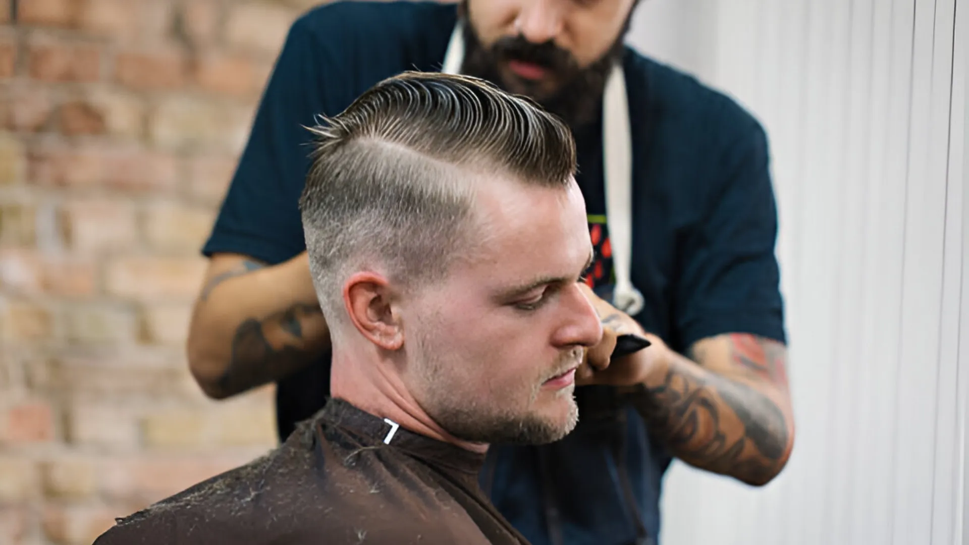 Buzz Cut with Mid Fade