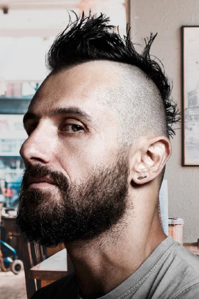 Daring Mohawk Undercut Fade