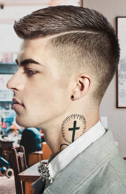 Fresh Mid Undercut Fade with Cool Design