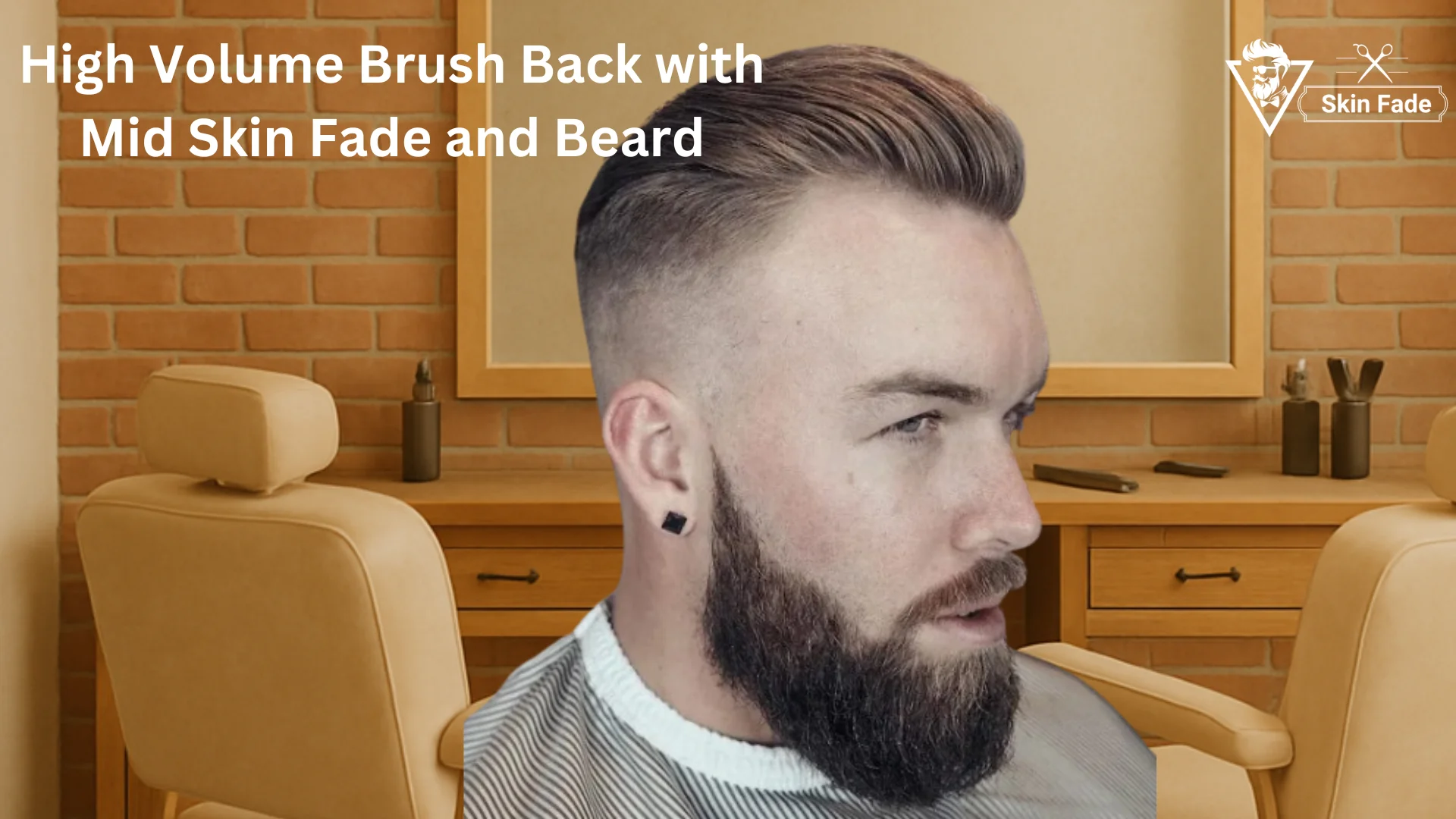 High-Volume-Brush-Back-with-Mid-Skin-Fade-and-Beard