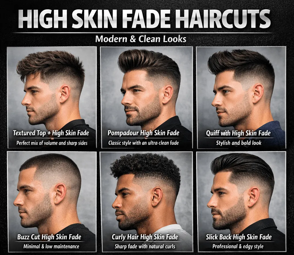 30 High Skin Fade Haircuts For Men