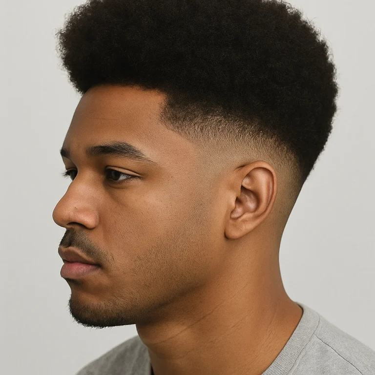 Afro With High Fade
