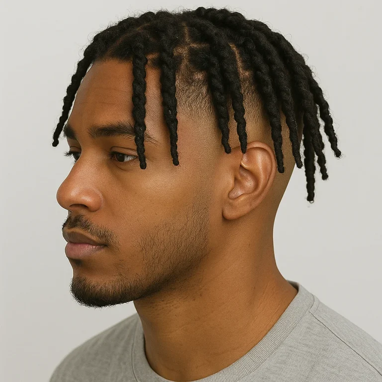 DreadsTwistsBraids With High Fade