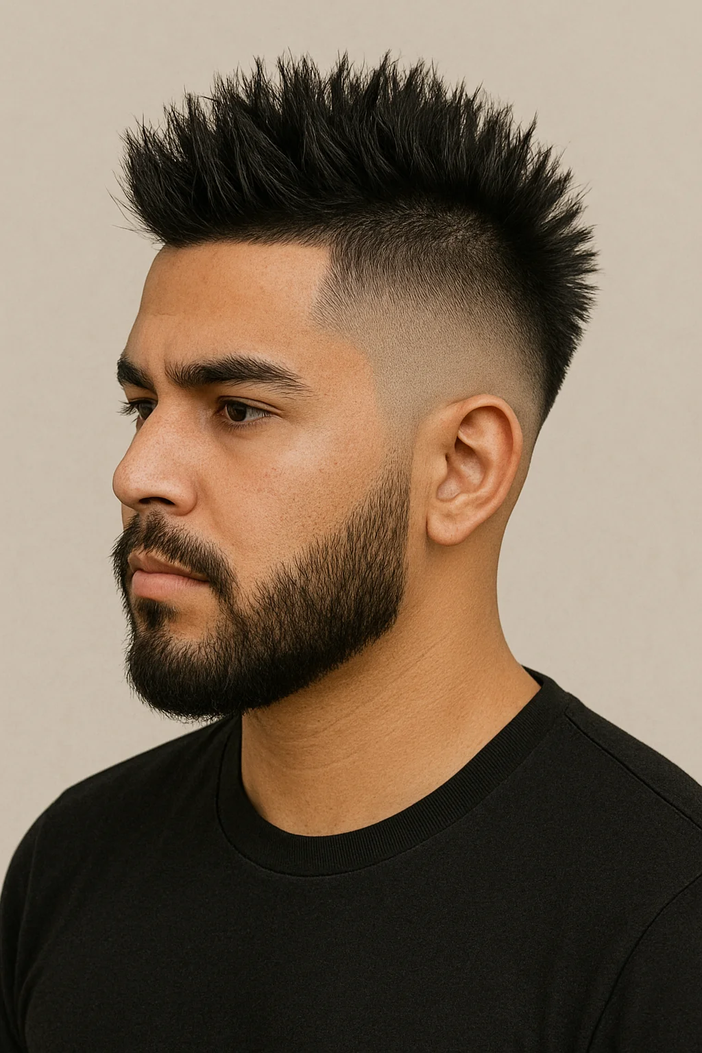 Mohawk with Burst Mid Fade