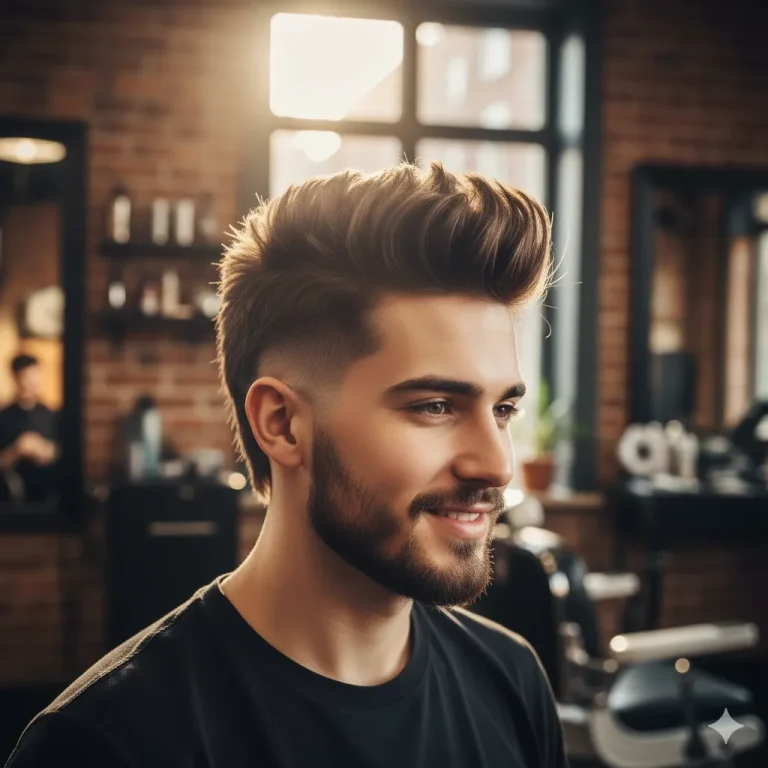 Burst Fade Mohawk haircut