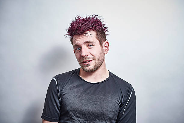 Choppy Fringe Mohawk with Burst Fade
