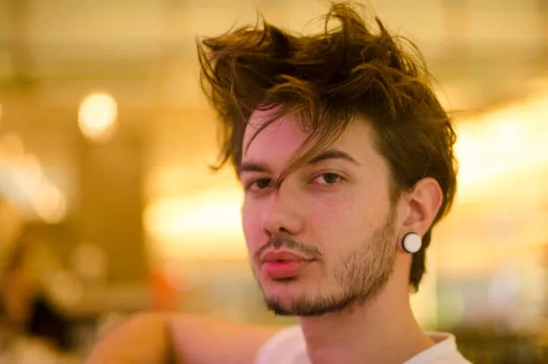 Disheveled Mohawk Taper Fade