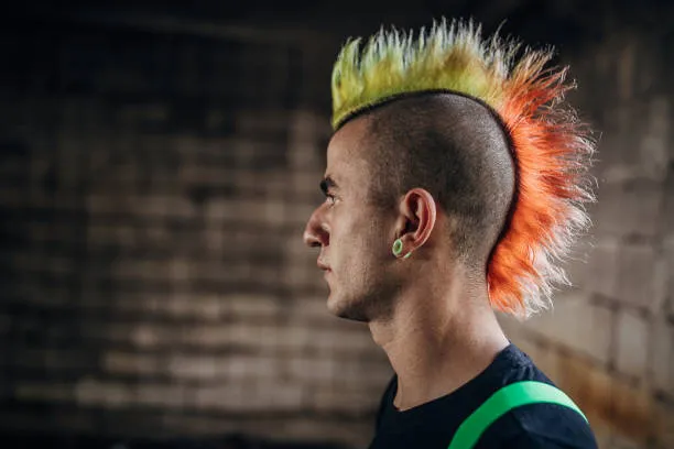 Fresh Spiky Mohawk Burst Fade