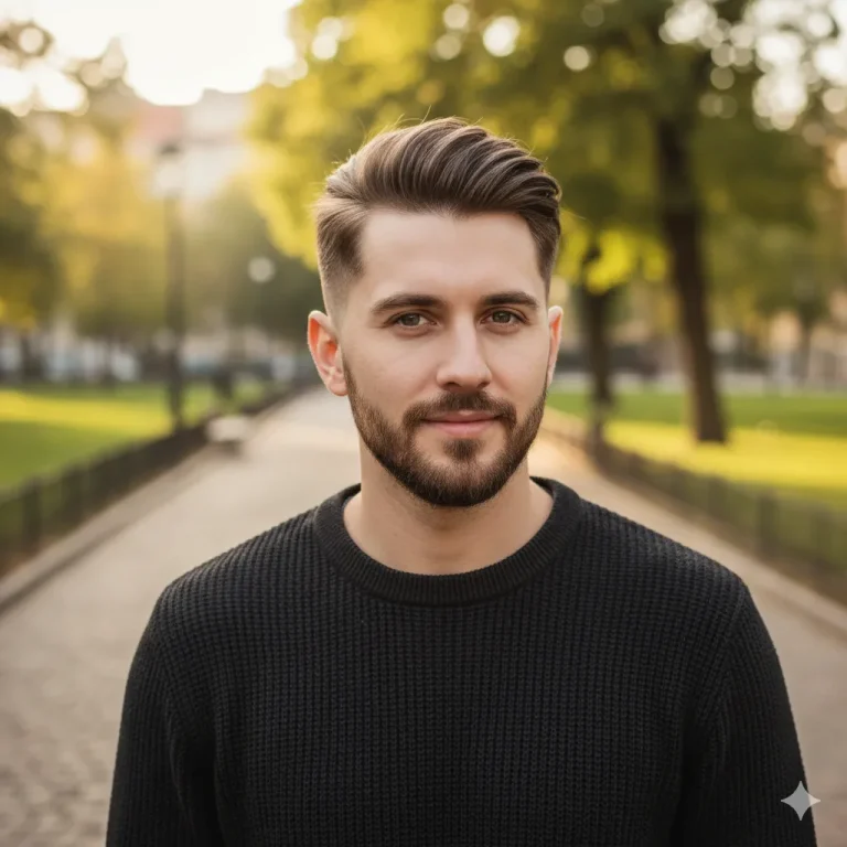 Long Crew Cut with Low Fade