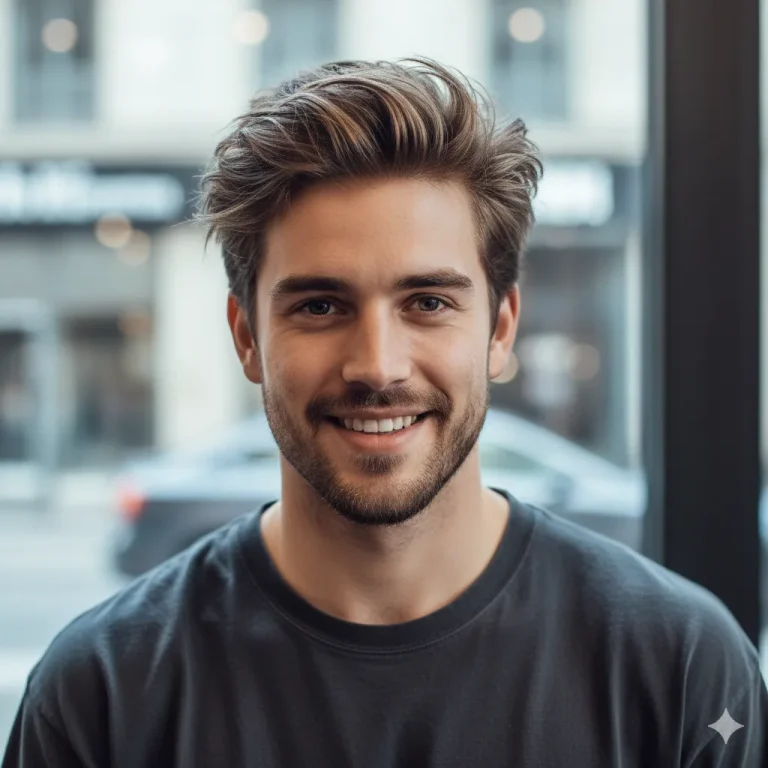 Messy Brush Up Haircut