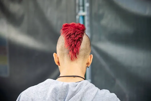 Sleek Mohawk Burst Fade