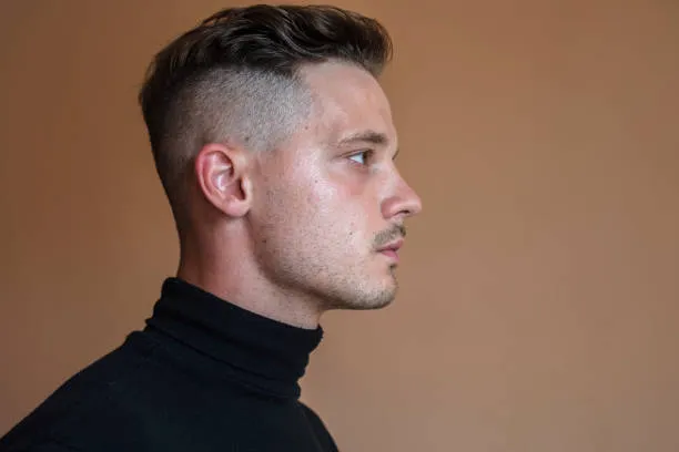 Textured Long Hair with Burst Fade