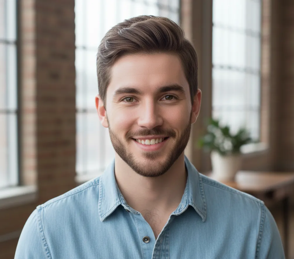 Long Layered Crew Cut with High Taper Fade
