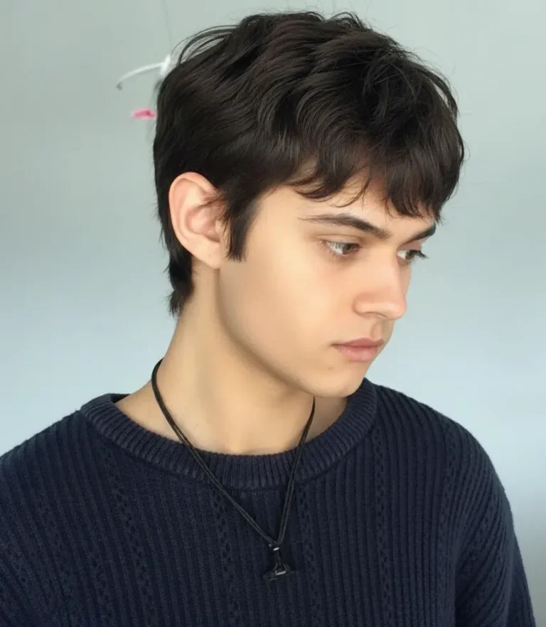 Mod Haircut with Long Sideburns