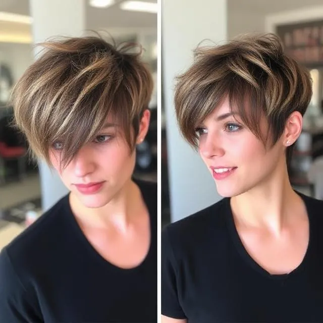 Short, Textured, and Messy 90s Mod Haircut Retro Meets Modern