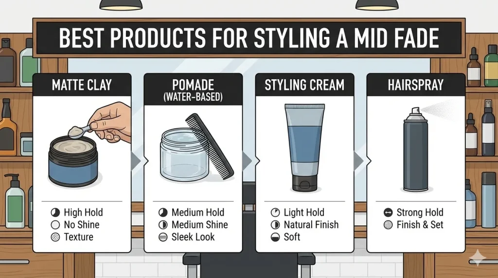 Best Products for Styling a Mid Fade
