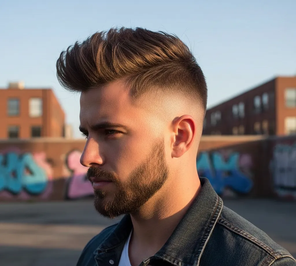 Burst Fade Faux Hawk