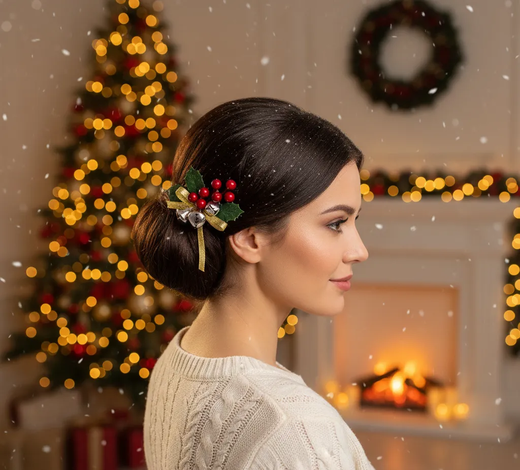Chignon Christamas Hairstyle