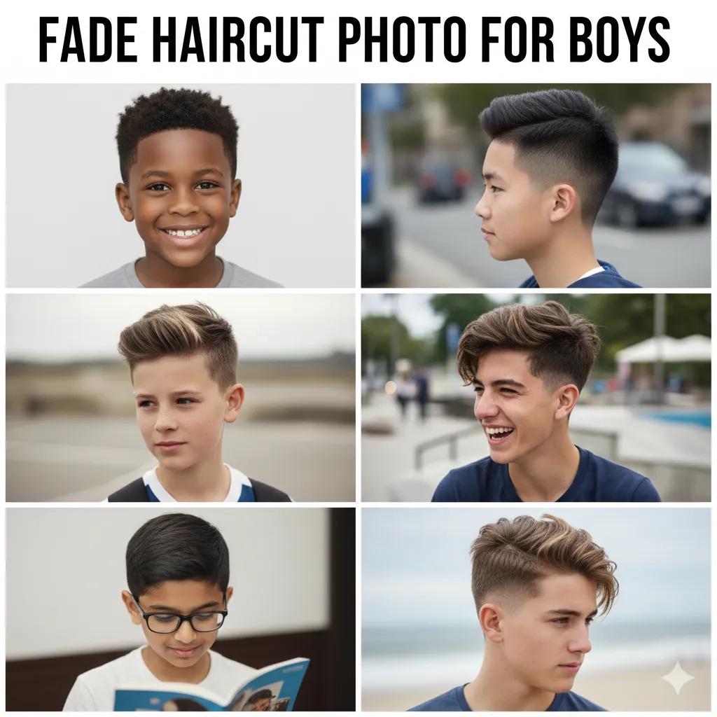 Fade Haircut Photo for Boys