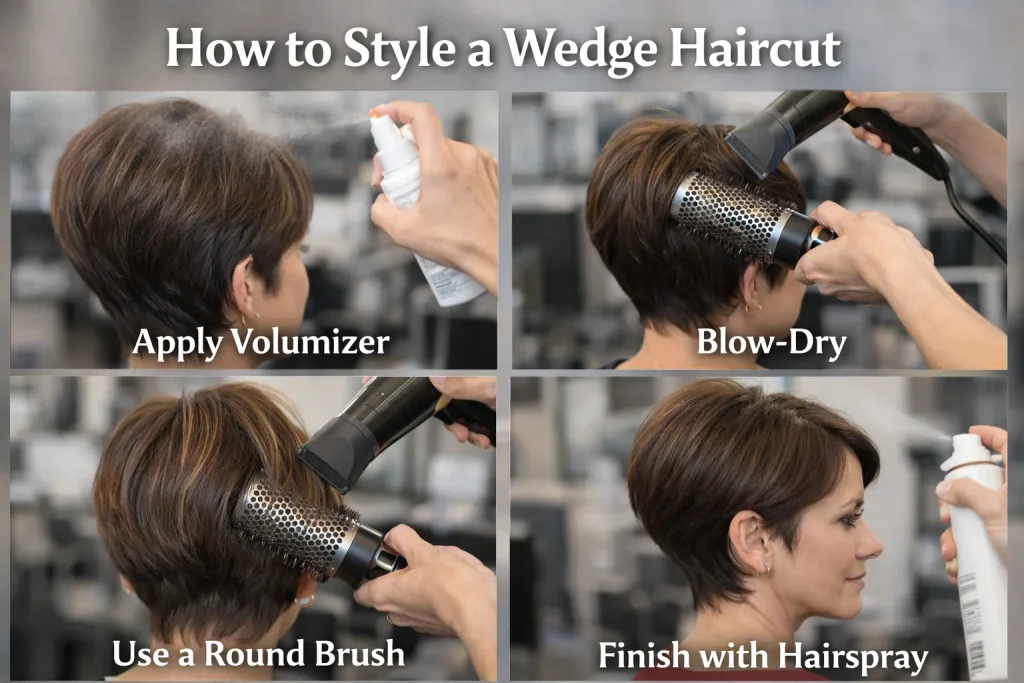 How to Style a Wedge Haircuts