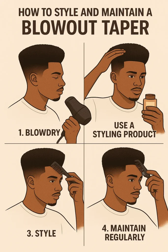 How to Style and Maintain a Blowout Taper
