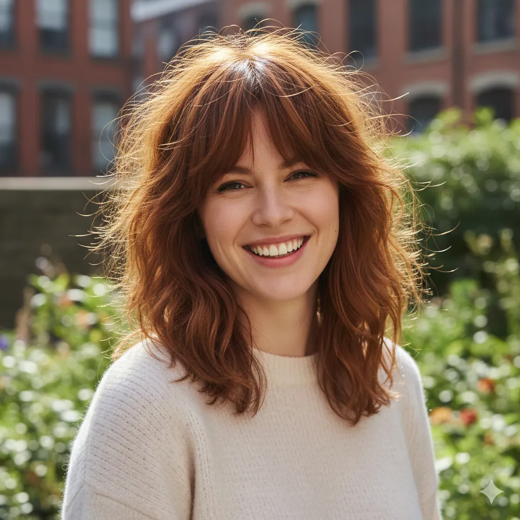 Medium-Length Shaggy Haircut