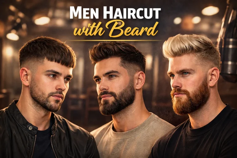 Men Haircut with Beard