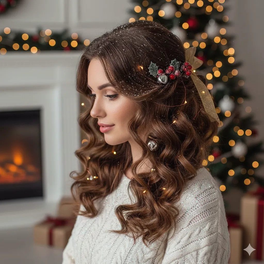 Perfect Curls Christmas hairstyle