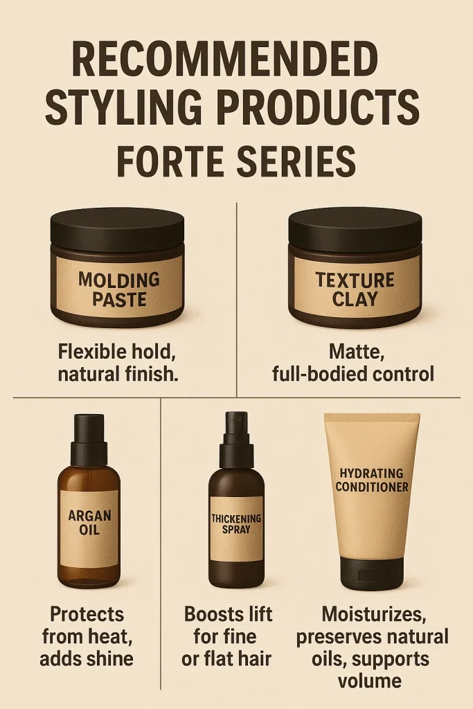Recommended Styling Products (Forte Series)
