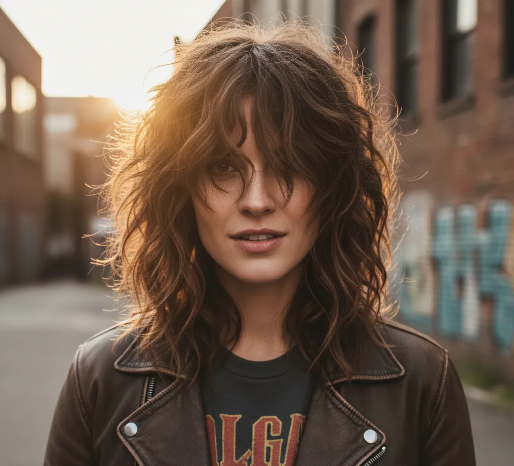 Shaggy Haircut for Thick Hair