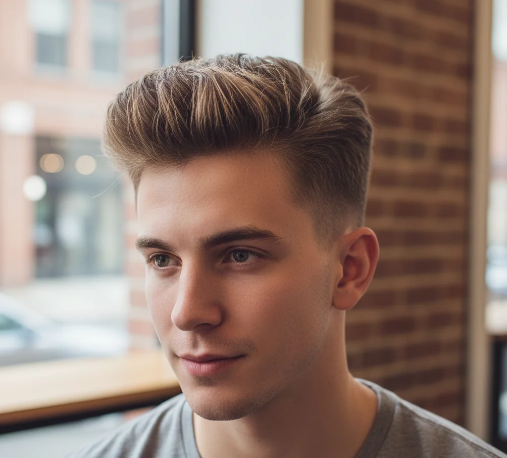 Short Blow Out Fade Haircut