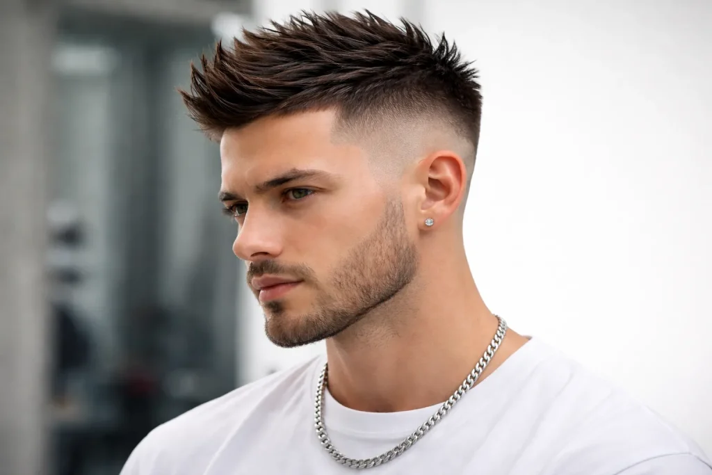 Short Faux Hawk Fade