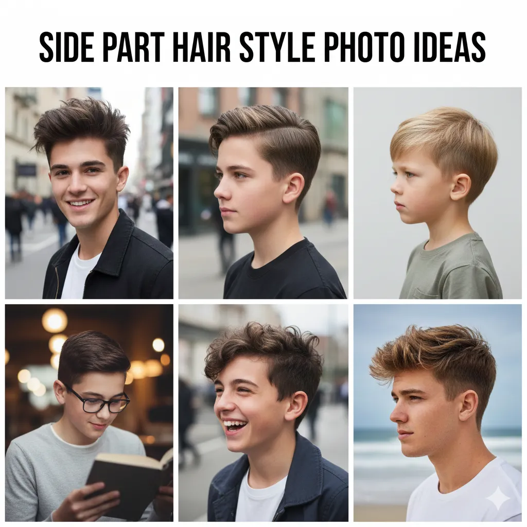 Side Part Hair Style Photo