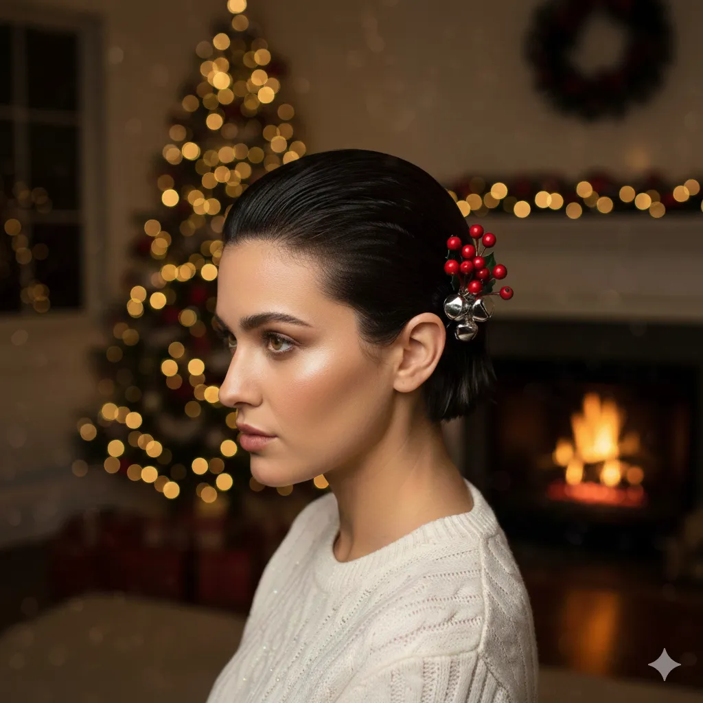 Slicked-Back Wet Look christamas