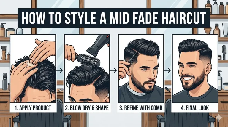 Style a Mid Fade Haircut