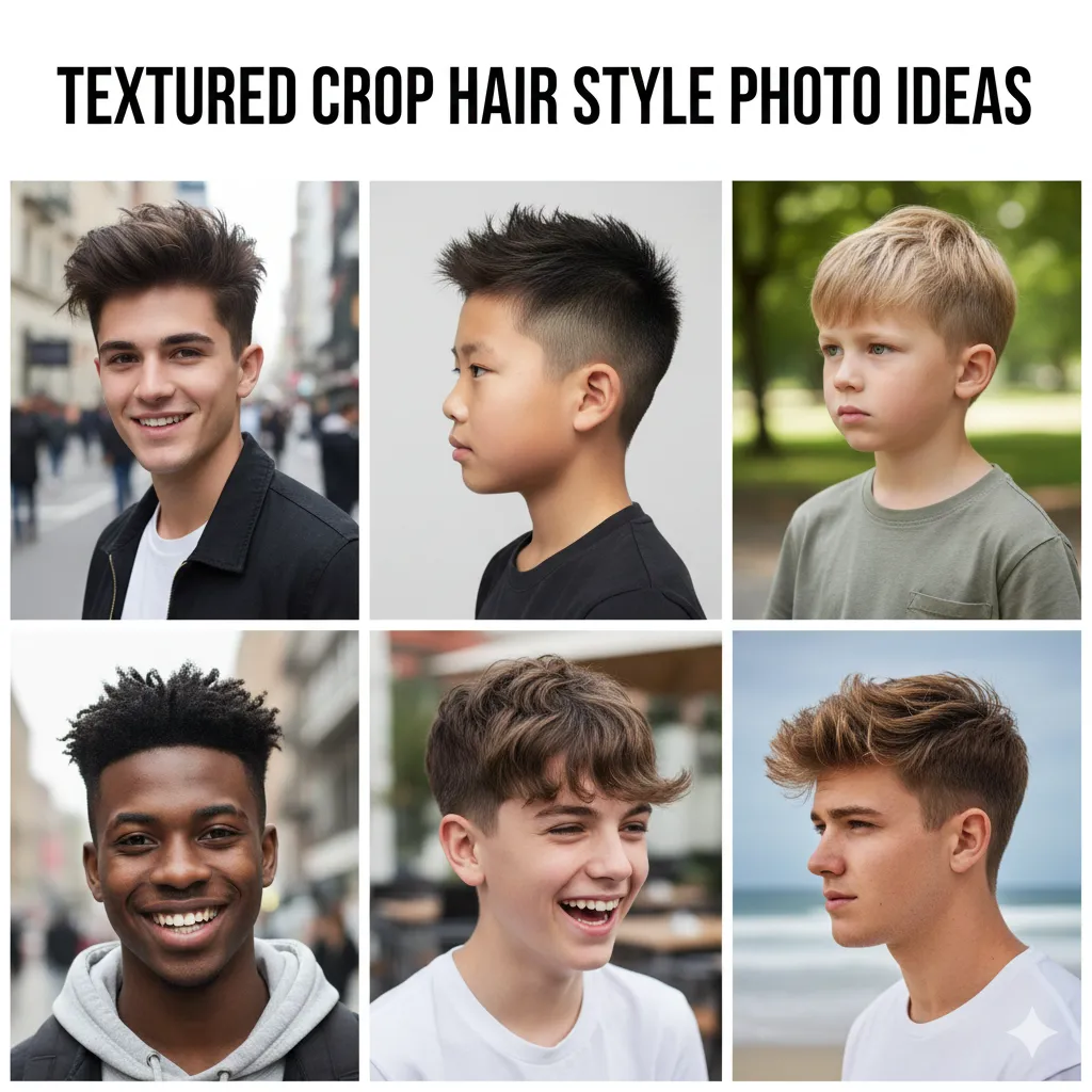 Textured Crop Hair Style Photo