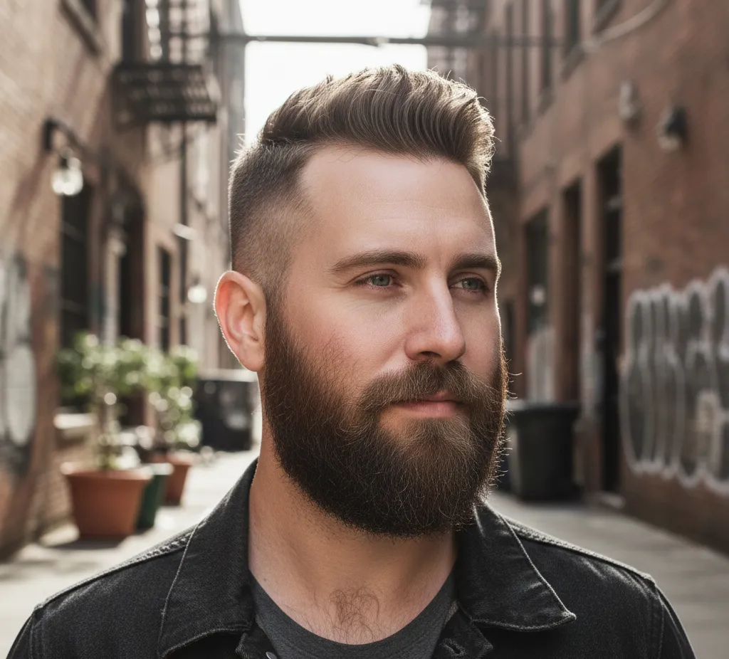 Textured Crop with Short Beard