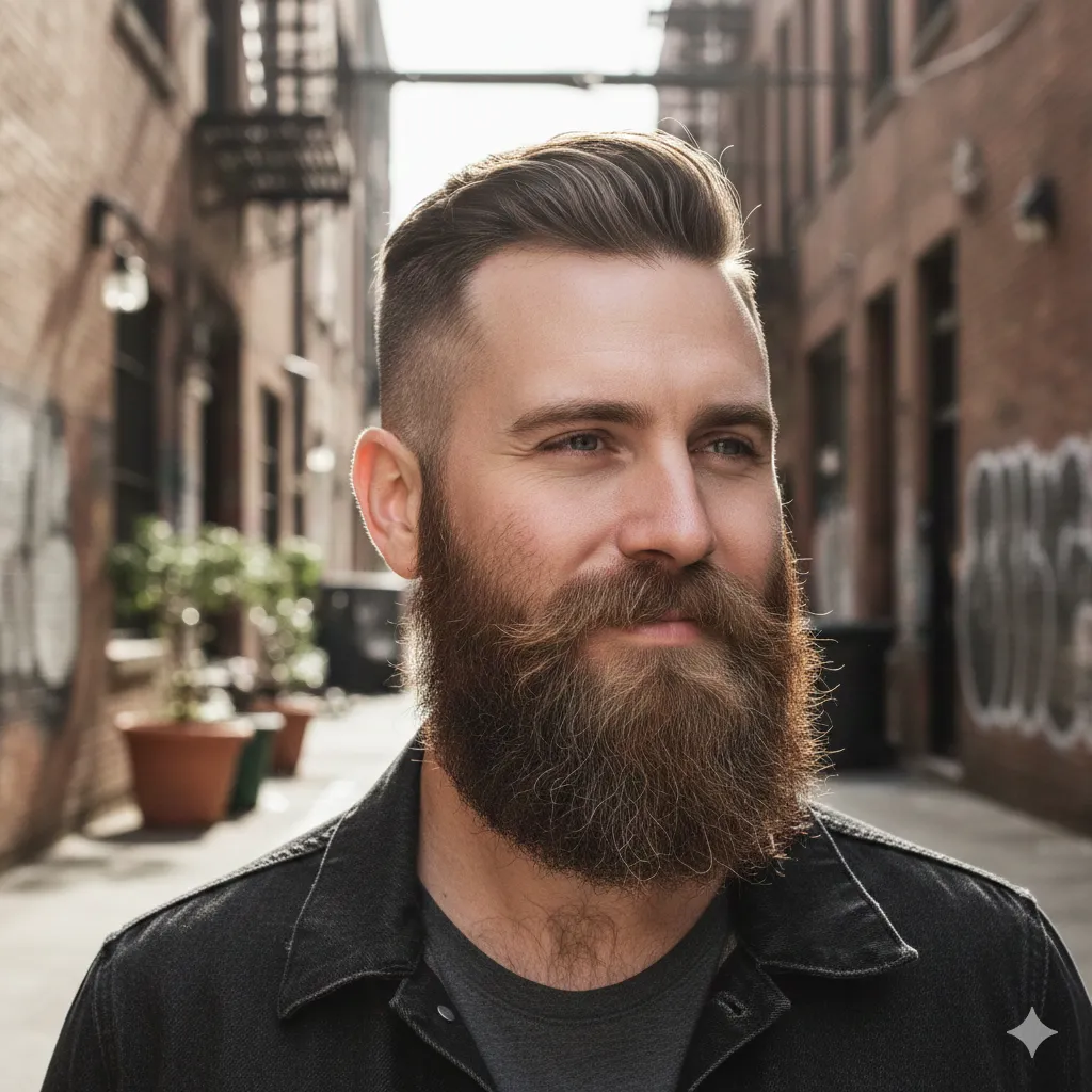 Undercut with Full Beard