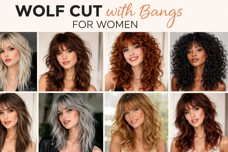 Wolf Cut with Bangs for Women