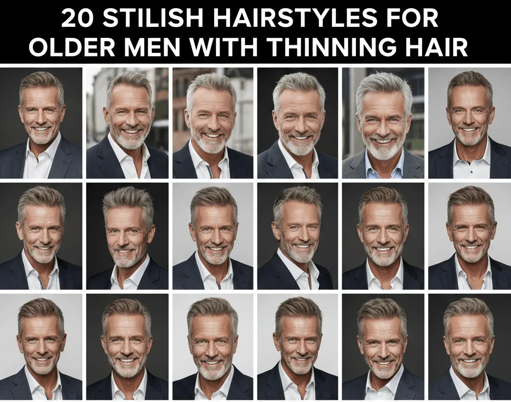 20 Stylish Hairstyles for Older Men with Thinning Hair
