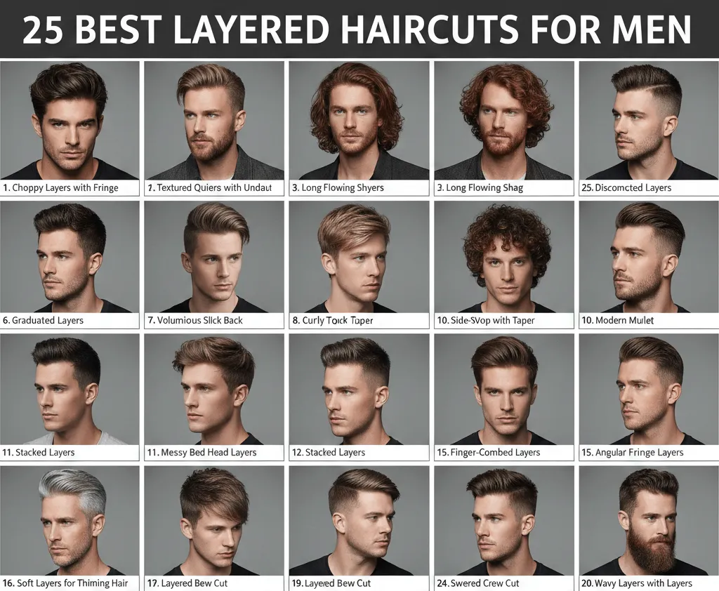 25 Best Layered Haircuts for Men