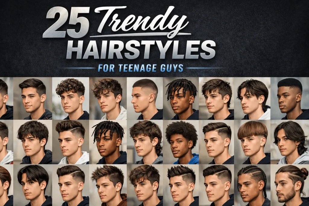 25 Trendy Hairstyles for Teenage Guys