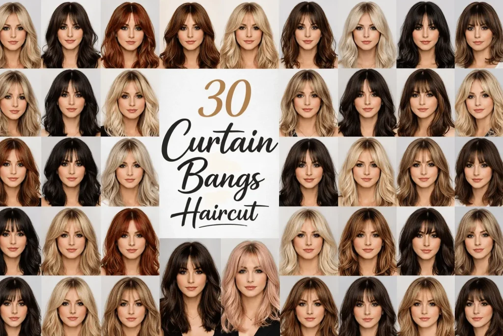 30 Curtain Bangs Haircut