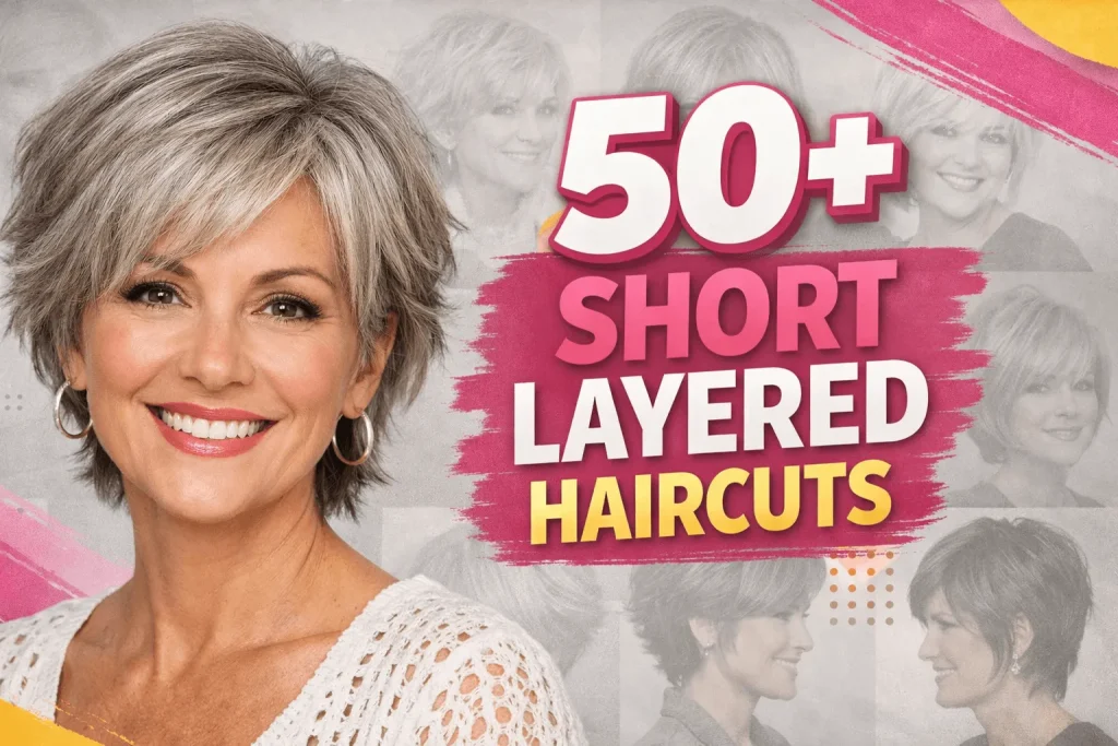 50+ Short Layered Haircut