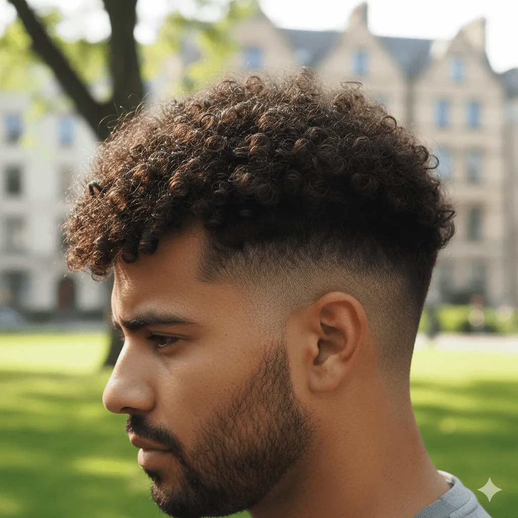 Bald Fade for Curly Hair