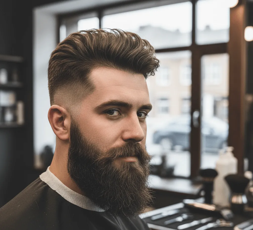 Bald Fade with Beard